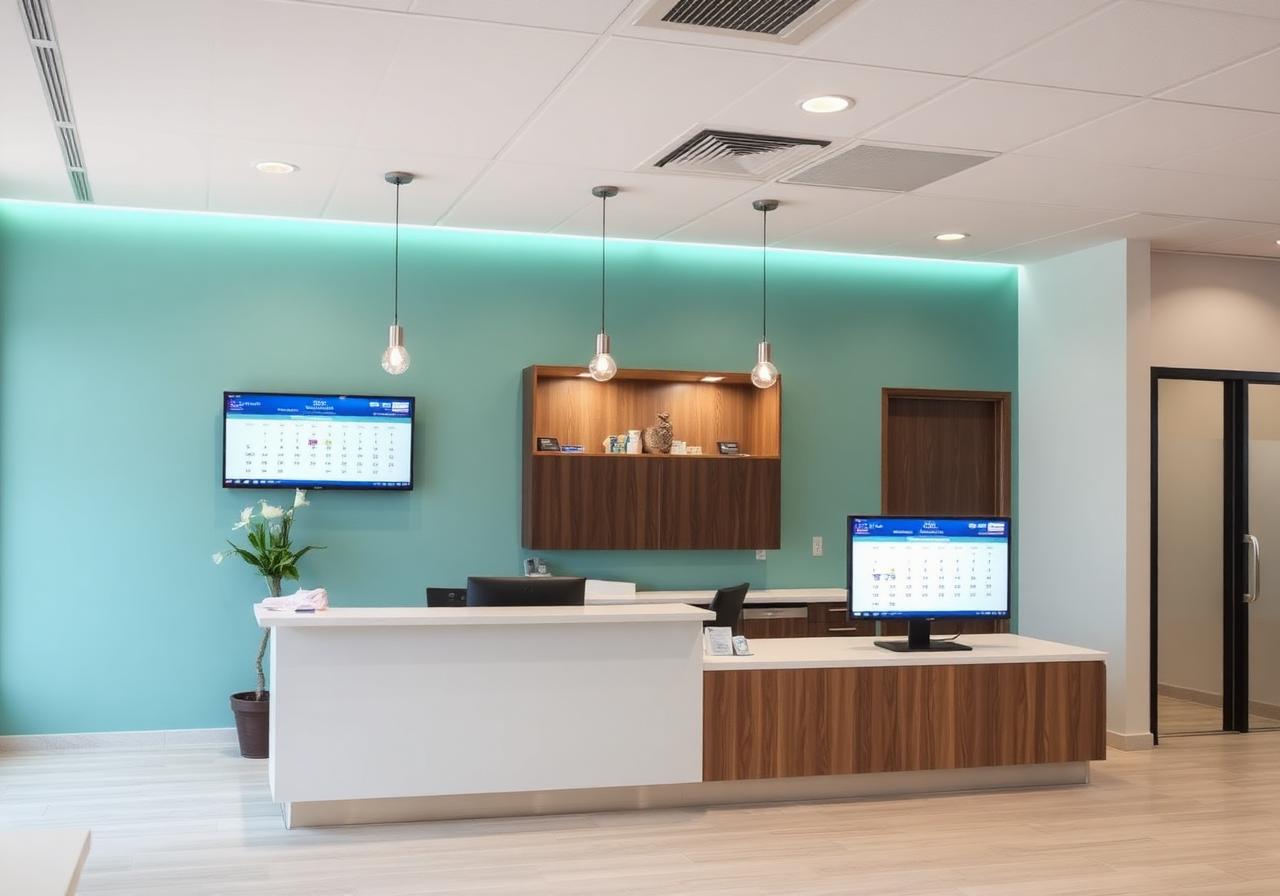 A modern clinic reception